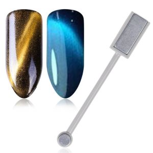 Reflective Glitter Cat Eye Gel Nail Polish Holographic Sparkly Ice Transparent Magnetic Gel Polish