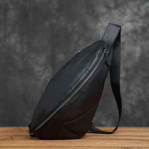 Genuine Cow Leather Chest Bags for Men Genuine Cowhide  Shoulder Crossbody Bag Multifunction Casual Man Waist Bag Shoulder Bag For Ipad 7.9 NASVA