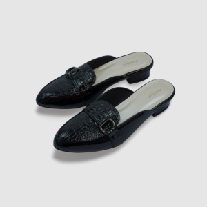ArdiFeel Sepatu Flatshoes Wanita Polos Big Size Jumbo Size 35-45 | Sepatu Kantor Perempuan | Sepatu Kerja Cewe Casual dan Fashionable ARK TR Dop Putih Hitam