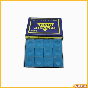 Nurm 12Pcs/set Billiard Chalk Original Snooker Billiard Chalks Blue Pool Cue Chalk