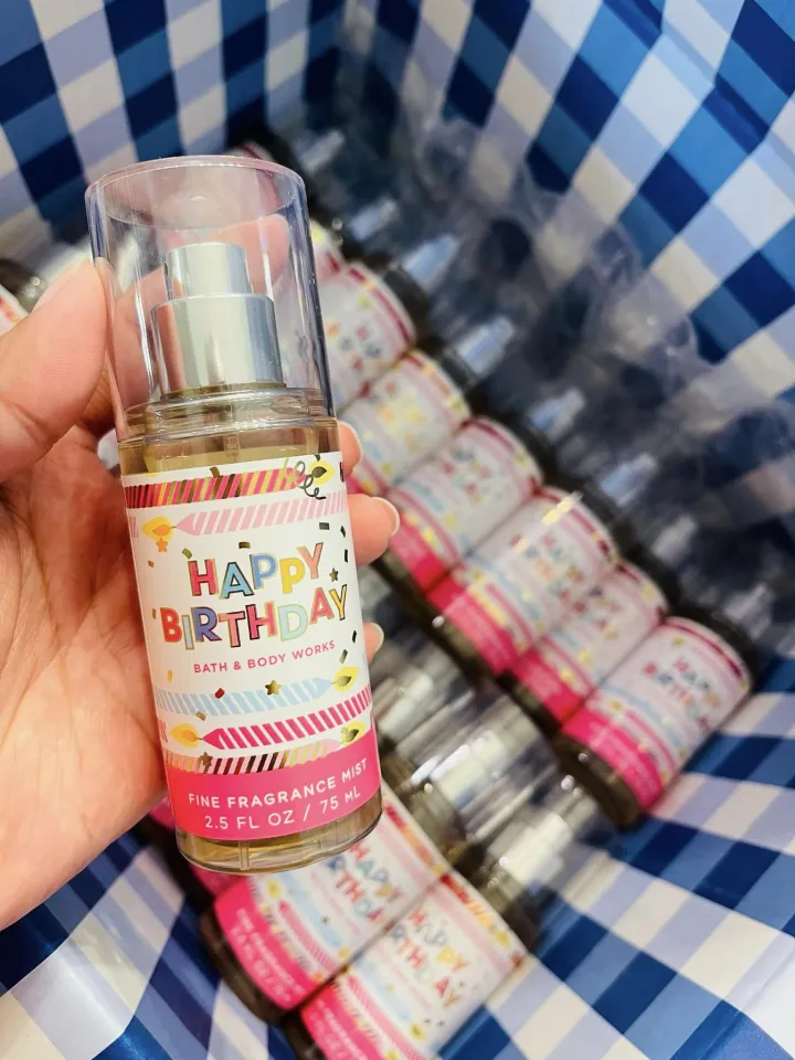 【Happy Birth Day】Bath&bodyworks トラベルミスト Amazon.com : Bath & Body Works Happy Birthday Mini Fragrance Mist