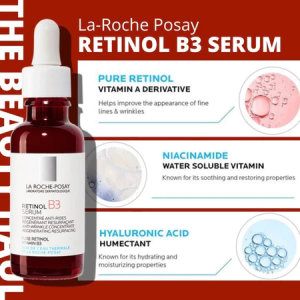 LA ROCHEPOSAY Serum 30ml |Niacinamide + Hyaluronic Acid |Brightening & Hydration Hyalu B5/Effacla