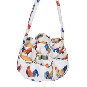 Eggs Collection Bag with Cushion Bottom 7 Pocket Eggs Collecting Carriers Bag for Safe Eggs Transport in Farm and Home