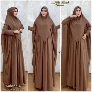 BISA COD TERBARU! Set Gamis Abaya Kaftan Kode KALONA Bahan Kringkel Premium By Ory AjeZas Collection