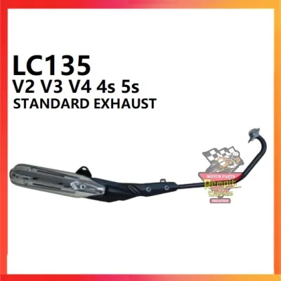 REMPIT Yamaha LC135 (FREE exhaust cover) NEW V2 V3 V4 4S / 5S EXHAUST PIPE MUFFLER STANDARD