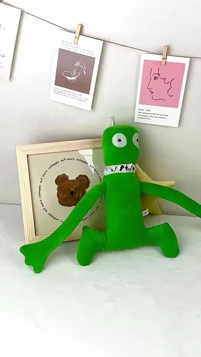 RainbowFriends Green Long Hand Detachable Rainbow Friend Plush Toy Weird Green Doll