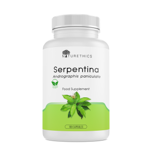 Naturethics Serpentina 100 Capsules Pure & Organic Powder The King of Bitters Good for DiabeticLowers Blood Sugar All Natural Organic Non-GMO Herbal Vitamin C Antioxidant Immune System Booster Anti Cancer Anti-Flu Food Supplement DiabetiCare