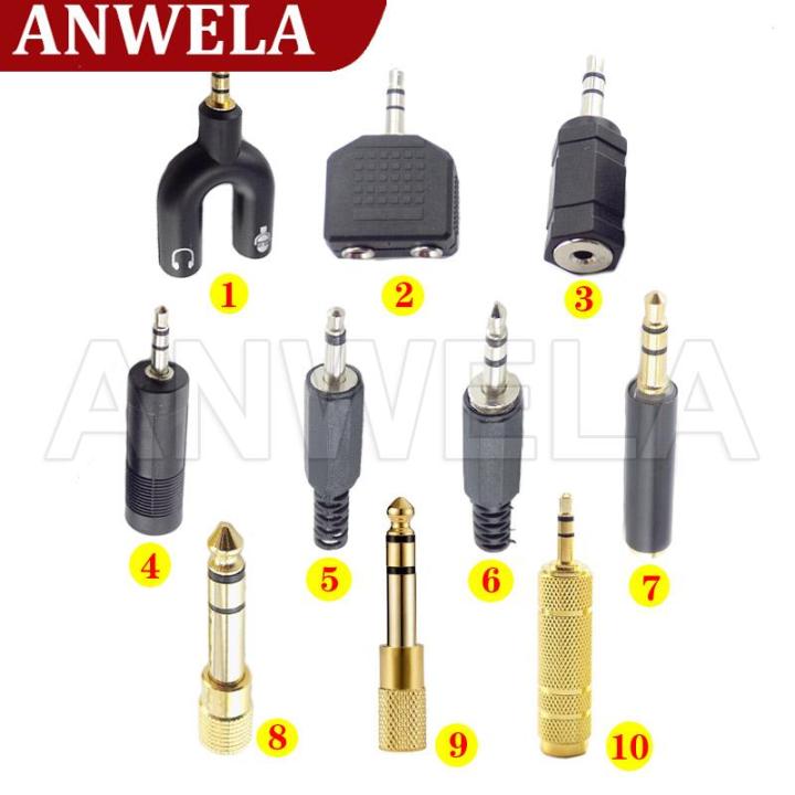 ANWELA Shop 3.5mm 6.5mm Male Audio Adapter to 3.5mm 2.5mm Female Stereo