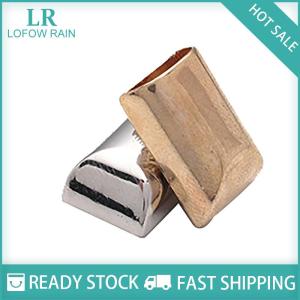 LF Wholesale✨Flash Sale ✨ 10ชิ้นตัวหยุดซิปโลหะมีคลิปท้ายแบบมีซิปสำหรับหยุดทำงานที่หางปลั๊กพร้อมสกรูงานตัดเย็บหนังงานประดิษฐ์ทำมือ