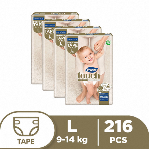 Drypers%20Touch%20Large%20(8-14%20kg)%20-%2054%20pcs%20x%204%20packs%20(216%20pcs)%20-%20Tape%20Diapers%20-%20Image%206