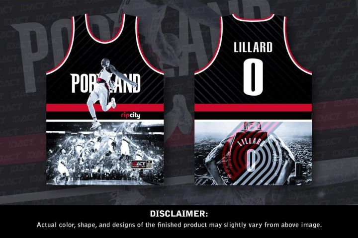 Dame rip hot sale city jersey