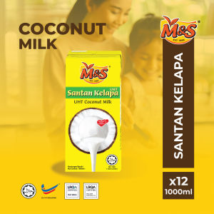 M&S Santan Kelapa UHT (12 x 1000ml)