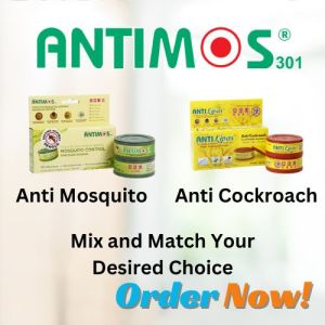 Antimos Effective Mosquitoes Control and Cockroach Control | Halal Certified | SG Local Stock| Mosquito and Cockroach Repellent Control