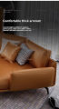 โซฟารูปตัวแอล โซฟา​In genuine leather sofa  living room Italian style. 