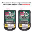 {Local Delivery} Aitemay 8 Dip Switch 433Mhz Smart Copy Remote Control Fixed Code 2CH Duplicator for Gate Garage Door Opener or Alarm System 330MHz. 