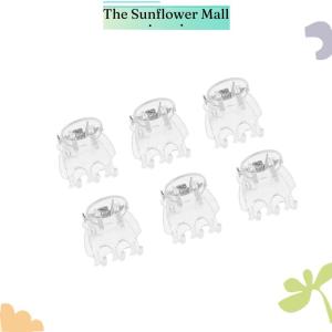 Sunflower 50Pcs Transparent 6 Claws Orchid Clips Plastic Butterfly Flowers Support Clear Fixer For Garden Vine Stem Plants Climbing