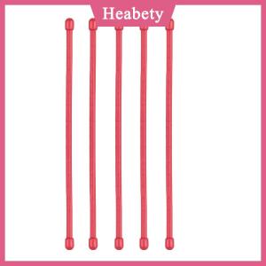 Heabety  5pcs Silicone Zip quan hệ thép lõi Silicone Xoắn quan hệ tái sử dụng cao su Xoắn quan hệ quan hệ cáp cho tổ chức