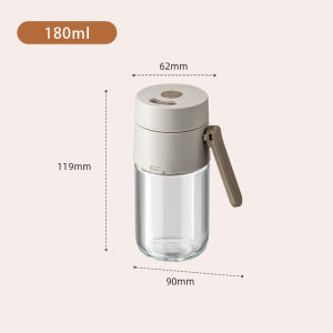 Vision ถังเครื่องปรุงเชิงปริมาณ0.5กรัมต่อการกดเกลือที่เขย่าพริกไทยผงพริกไทยปากคู่ขวดปรุงรสชนิดกดโถใส่เครื่องปรุงกันความชื้น