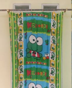 Gorden jendela satin Karakter 100x150