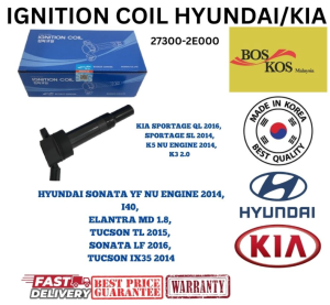 IGNITION COIL HYUNDAI /KIA ELANTRA MD 1.8 KIA K5 NU ENGINE 2014 [ 27300-2E000 ] BOSKOS I MADE IN KOREA