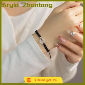 Aryio May mắn đôi vòng tay Hòa Bình khóa tay dệt vòng tay cổ điển bạn gái món quà sinh nhật