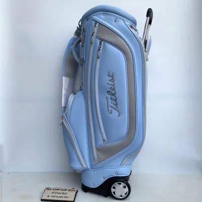 Túi Gậy Gôn Nam Nữ Titleist PXG Taylomade. Siêu Nhẹ Đựng Được 14 - 16 Gậy Có Bánh XeTay Nắm Kéo Chất Da PU Cao Cấp Kháng Nước Không Bám Bụi. Titleist Golf Bag