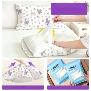 Disposable Thick Travel Pillowcase Hotel Hygiene Pillow Protector Heavy Duty Single Use Pillow Cover for Hotels Camping Airplane Home Travel
