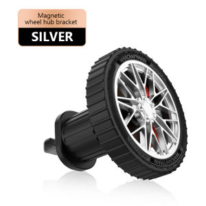 Seemetal Giá để điện thoại từ tính Air Vent đứng ổn định im lặng điều hướng xe Khung giá đỡ