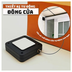 Dụng cụ đóng cửa tự động không cần Khoan Đục cực tiện dụng Hộp rút dây giữ đồ dùng cửa hàng gia đình