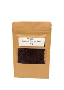 Certified Organic Broccoli Seeds Microgreen for Sprouting planting ideal for school project available in 20g / 40g