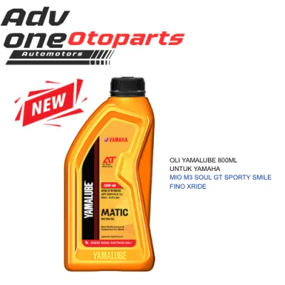 Yamalube Matic Motor Oil Semi-Synthetic 20W-40 untuk Yamaha Mio/J/M3/Soul/Fino/Xride/Smile - 800 ml