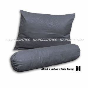 Sarung Bantal Guling Tidur Polos Embos Resleting Kualitas Premium