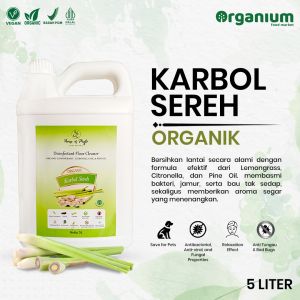 Karbol Sereh PHYTO ORGANIC Cairan Pembersih Lantai Anti Bakteri Jamur dan Virus - 5L
