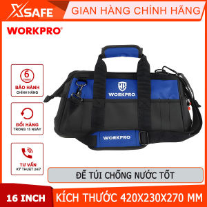 Túi đựng dụng cụ bằng vải dệt với đế chống nước kích thước 400mm 16 inches Workpro - WP281007