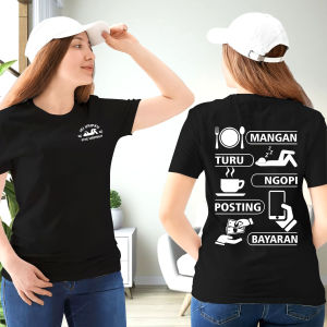 Kaos MANGAN TURU BAYARANPakaian distro kata-kata bahan cotton combet