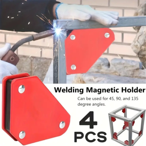 Set 4 Pcs Magnet Penyangga Las Multifungsi untuk Konstruksi Metalik