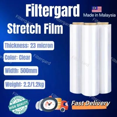 500mm Stretch Film Clear 2.2kg / 23 micron / Hand Roll Shrink Wrap Plastic Wrapping Clear Transparent