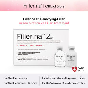 Fillerina 12 Densifying Filler - Grade 3 12HA Facial Wrinkle Care Densifying Intensive Anti-aging Filler Treatment for 25+ Age 30ML x2