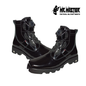 Sepatu PDH tali Putar Kulit Kilap MR MASTER