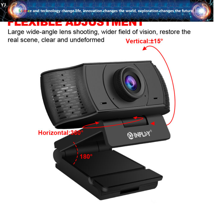 Inplay 1080P Web Camera USB 2.0 Port Hi-speed Web Camera For Desktop Pc ...