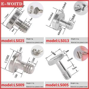 【E-WOITD】 ชุดสกรูสำหรับกล้อง DSLR ขนาด1 4นิ้ว อุปกรณ์เสริมสำหรับกล้อง DSLR