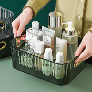Light Luxury Storage Basket Desktop Snack Storage Box Sundries Storage Box Organization Acrylic Box