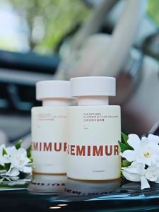 Máy làm mát không khí ô tô hương thơm lâu dài không có ngọn lửa hương Gardenia máy khuếch tán hương thơm nội thất ô tô trang trí làm mát không khí khử mùi