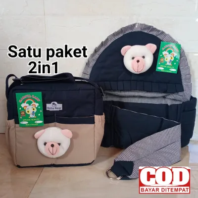 Paket Hemat ( 2 in 1 ) Tas Bayi DAN Gendogan Bayi