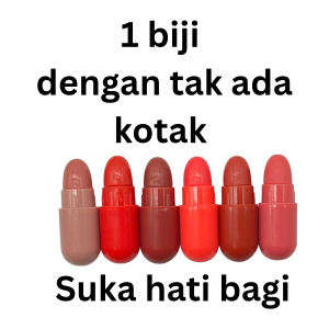 Msia Seller(12Biji LIpstick With Box) Velvet Matte Portable Lip Gloss Set Capsule Milk Tea Paste Tones Travel Friendly Pocket Size Gincu Lipstick 12 Pcs Set Gincu Koko Kapsul 6 Warna Tersedia Tahan Lama Gincu Mini Lipstick Lip Gloss Koko Lip Makeup