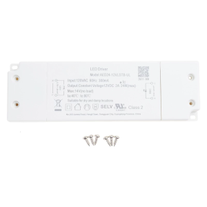 LED Dimmable Driver 12V 24W Dimming LED Power Supply Constant Voltage Adapter LED Driver for Light Bulbs Cabinet Lights