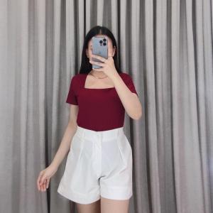 New Squareneck top double layer 1561