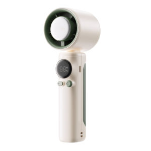 【Hàng mới】 Quạt bỏ túi nhỏ 199 bánh răng tốc độ gió có thể sạc qua USB Điện Kỹ thuật số & tốc độ hiển thị cho du lịch cắm trại ngoài trời & trong nhà