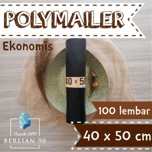 ( 100 pcs ) Plastik Polymailer EKONOMIS 40x50 - Plastik Packing Ekonomis 40x50 isi 100pcs Plastik Polymailer