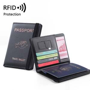 Passport Bag Pu Leather Can Put SIM Card ID Bag Leather Case Passport Holder